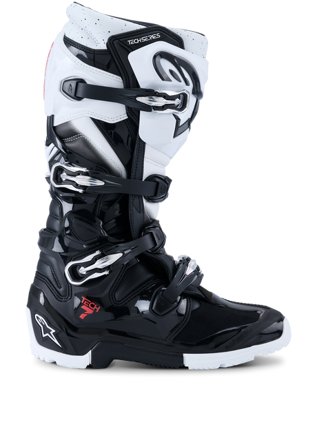 TECH 7 ENDURO BOOTS - BLACK/WHITE Alpinestars motocross kit