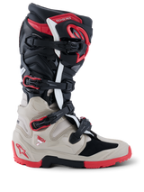 TECH 7 ENDURO BOOTS - BLACK/LIGHT GRAY/BRIGHT RED Alpinestars motocross kit