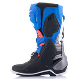 ALPINESTARS TECH 10 SUPERVENTED BLACK ENAMEL BLUE PURPLE WHITE BOOTS