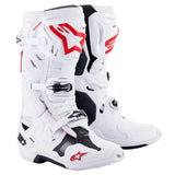 ALPINESTARS TECH 10 SUPERVENTED WHITE BRIGHT RED BOOTS