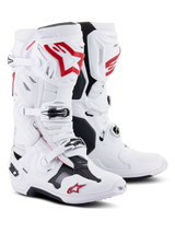 TECH 10 SUPERVENTED BOOTS - WHITE/BRIGHT RED