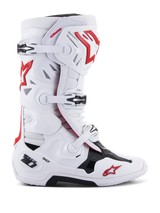 TECH 10 SUPERVENTED BOOTS - WHITE/BRIGHT RED
