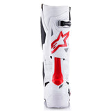 ALPINESTARS TECH 10 SUPERVENTED WHITE BRIGHT RED BOOTS