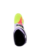 TECH 10 SUPERVENTED BOOTS - PURPLE/YELLOW FLUO/DIVA PINK