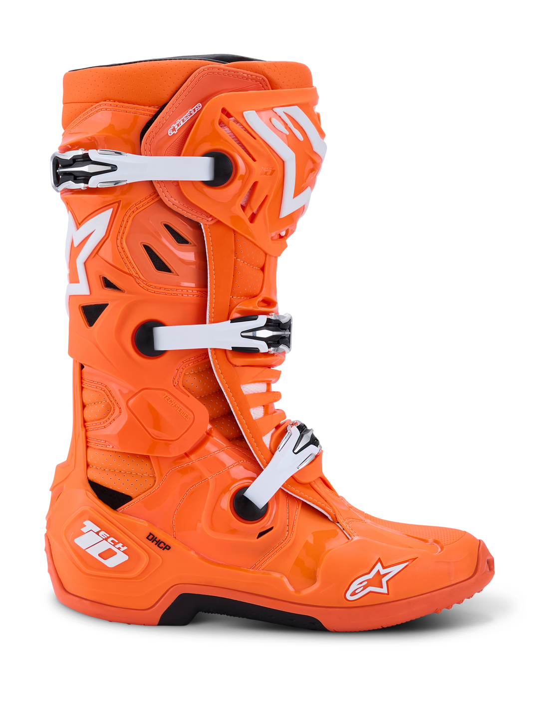 TECH 10 SUPERVENTED BOOTS - ORANGE FLUO/BLACK/WHITE