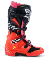 TECH 7 BOOTS - BLACK/RED FLUO/PINK FLUO Alpinestars motocross kit