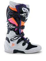 TECH 7 BOOTS - BLACK/LGHT GRY/ORNG FL/MAGENTA Alpinestars motocross kit