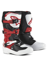TECH 3S YOUTH BOOTS - WHITE/BLACK/BRIGHT RED