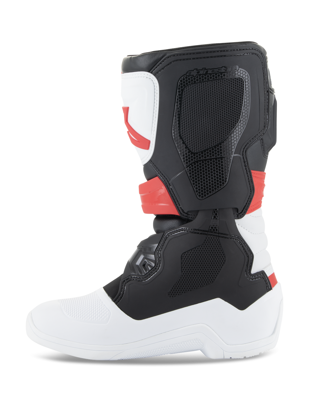 TECH 3S YOUTH BOOTS - WHITE/BLACK/BRIGHT RED