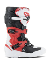 TECH 3S YOUTH BOOTS - WHITE/BLACK/BRIGHT RED
