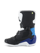 TECH 3S KIDS BOOTS - WHITE/BLACK/ENAMEL BLUE