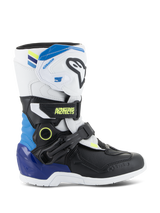 TECH 3S KIDS BOOTS - WHITE/BLACK/ENAMEL BLUE