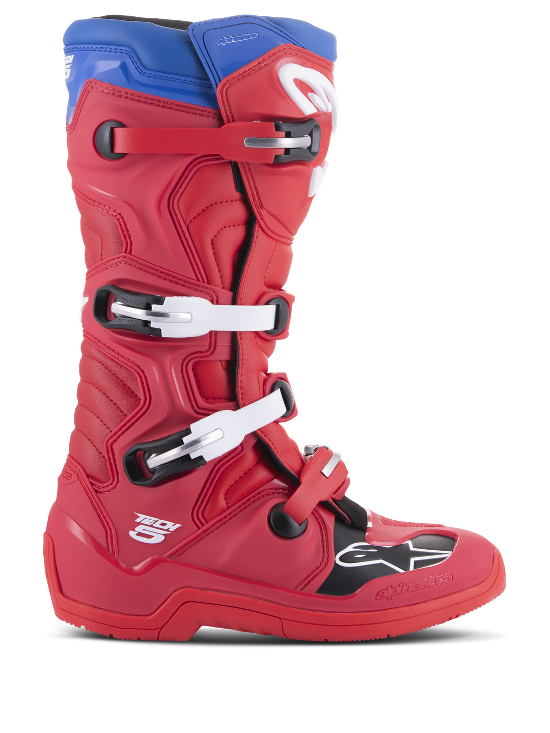 TECH 5 BOOTS - BRIGHT RED/DARK RED/ALPINE BLU