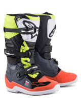 TECH 7 S  BOOTS - DARK GRAY/RED FLUO/YELLOW FLUO