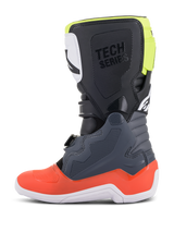 TECH 7 S  BOOTS - DARK GRAY/RED FLUO/YELLOW FLUO