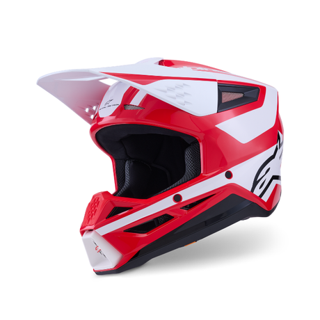 SM3 HEAT HELMET ECE06 - RED/WHITE/BLACK Alpinestars motocross kit