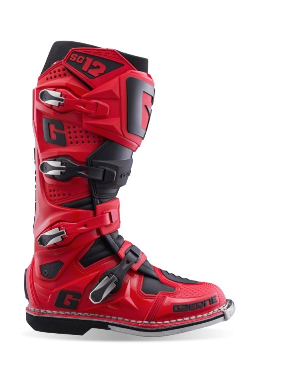 Chaussures Moto Gaerne G.Stylo Carbon - Rouge/Noir - Homme Route - Neuves En Promo