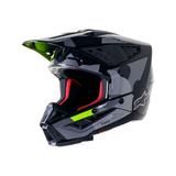 HELMET SM5 ROV2 DARK GRAY/YELLOW FLUO Alpinestars motocross kit