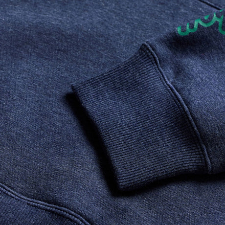 Pullover Hoodie Badge - Navy Heather