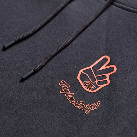 Pullover Hoodie Peace Out - Carbon/Black