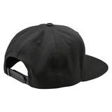 Flat Bill Snapback Badge - Black