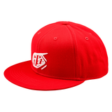 Flat Bill Snapback Badge - Team Red
