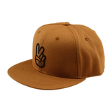 Flat Bill Snapback Peace - Sienna