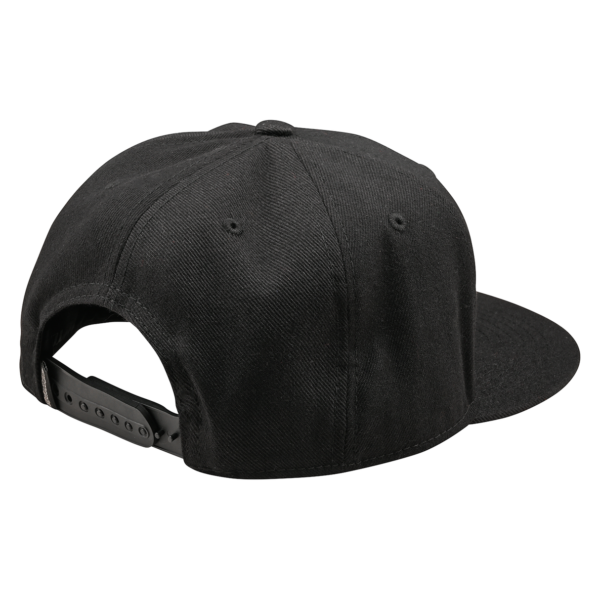 Troy Lee Designs Signature Flat Bill Snapback Cap - Black / Black