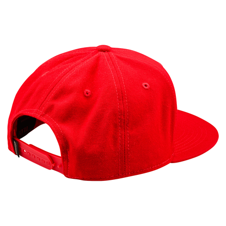Troy Lee Designs Signature Flat Bill Snapback Cap - Team Red