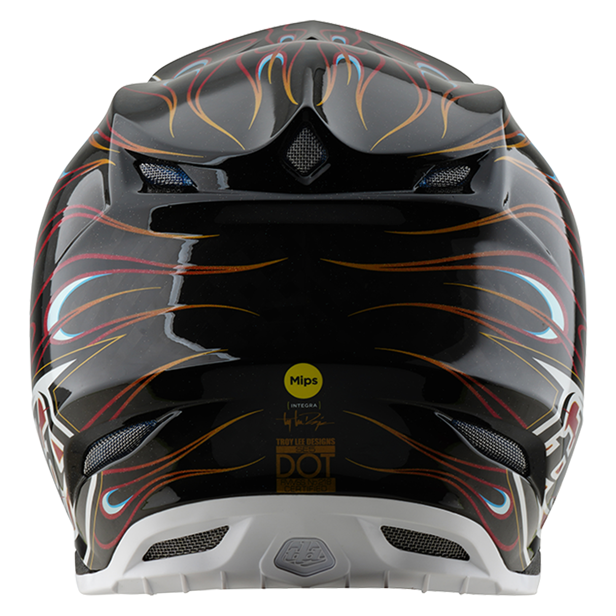 Troy Lee Designs SE5 Carbon Torched Helmet - Black / Red