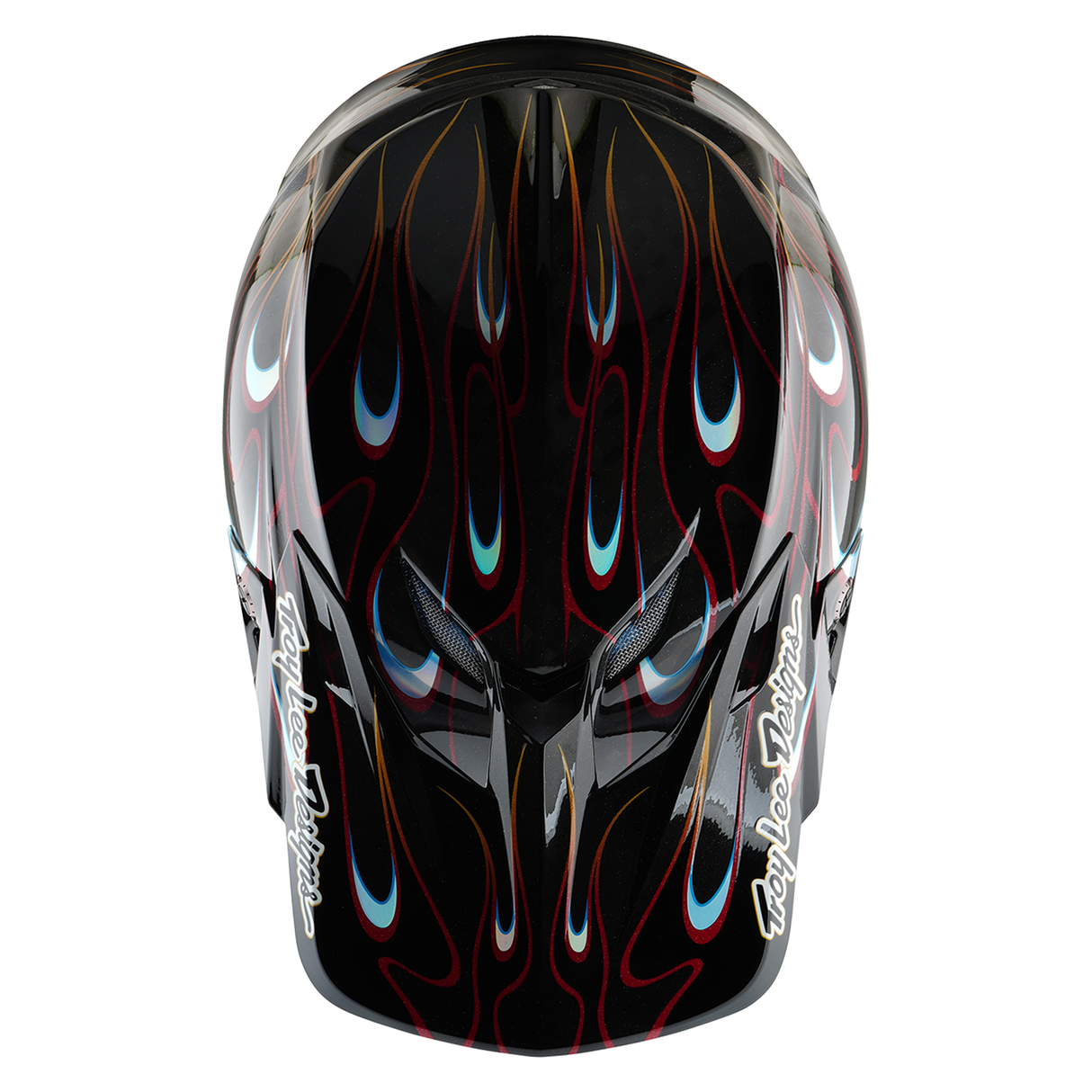 Troy Lee Designs SE5 Carbon Torched Helmet - Black / Red