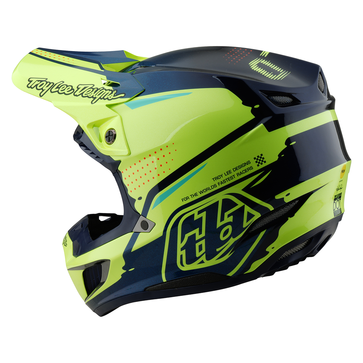 Troy Lee Designs SE5 Composite Drip Helmet - Yellow