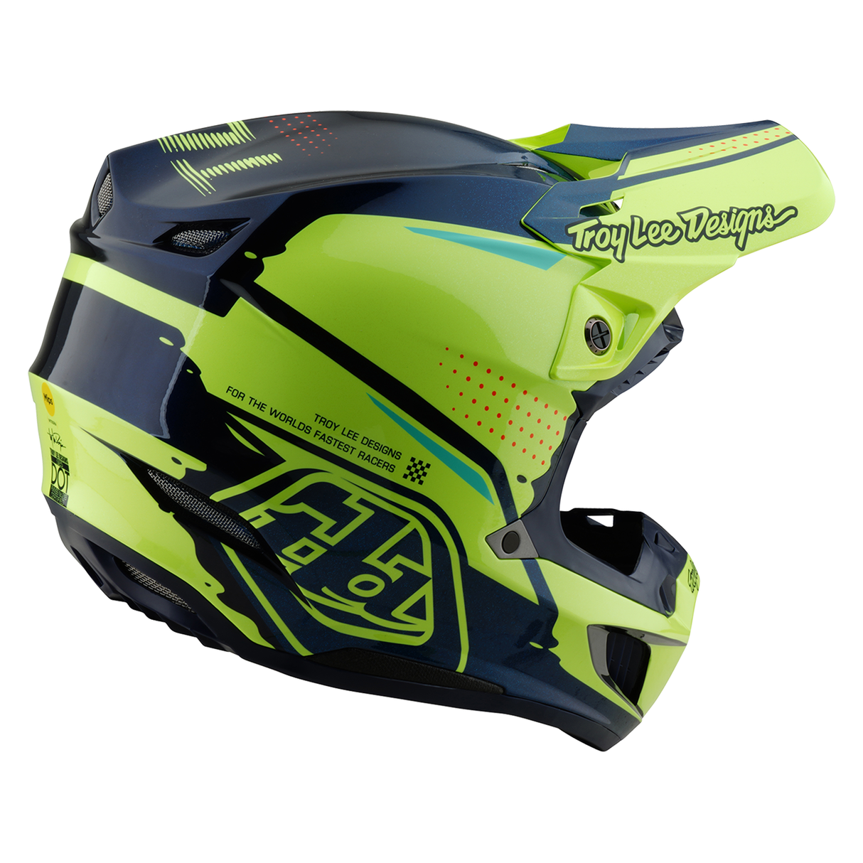 Troy Lee Designs SE5 Composite Drip Helmet - Yellow