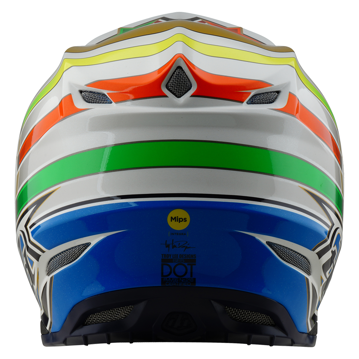 Troy Lee Designs SE5 Composite Rays Helmet - White/Blue