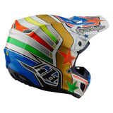Troy Lee Designs SE5 Composite Rays Helmet - White/Blue