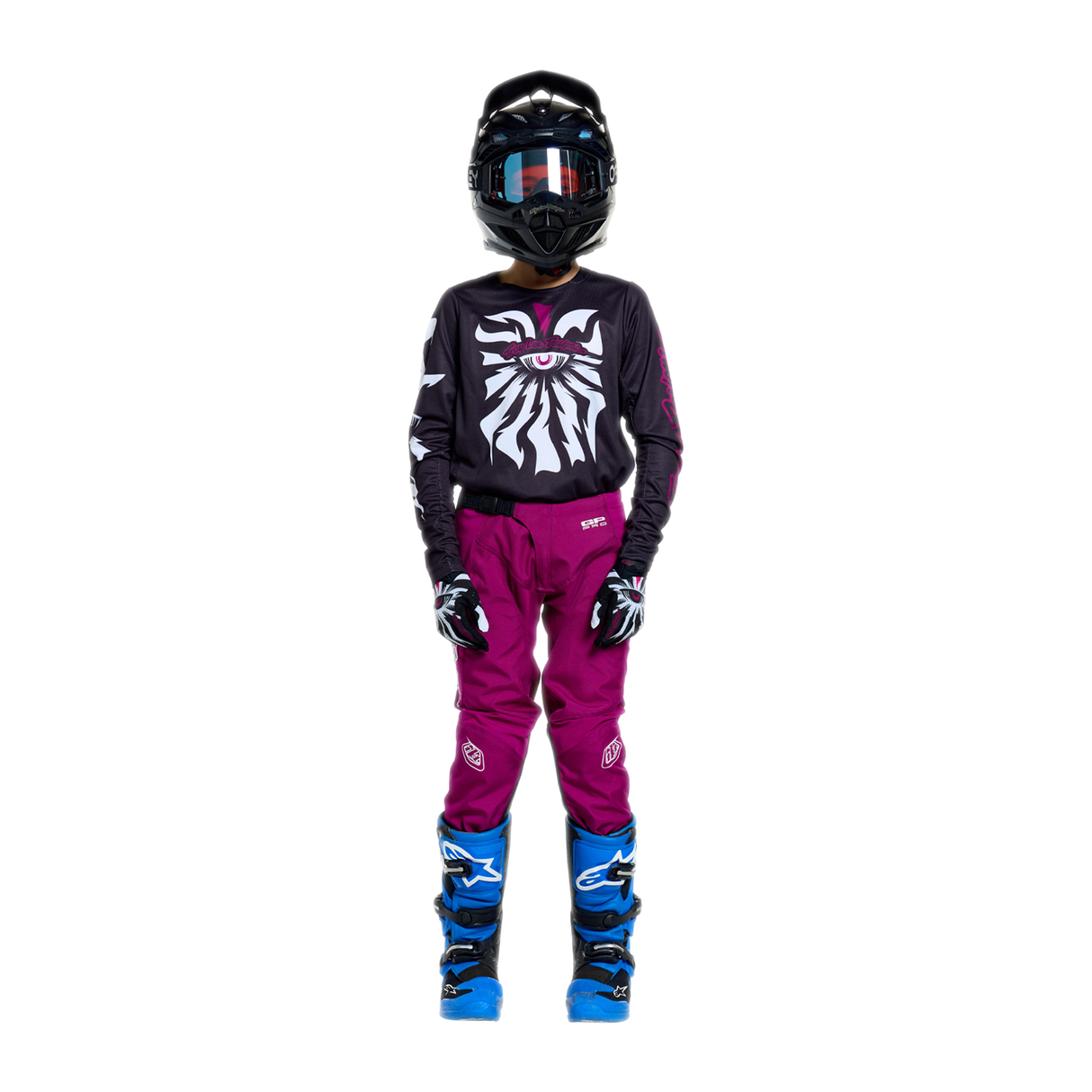 Youth GP PRO Pant Mono - Fuchsia