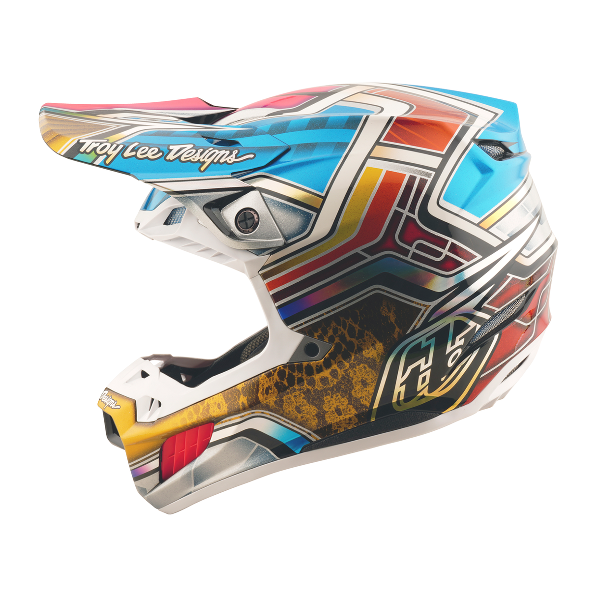Troy Lee Designs SE5 Carbon Lowrider Helmet - Silver