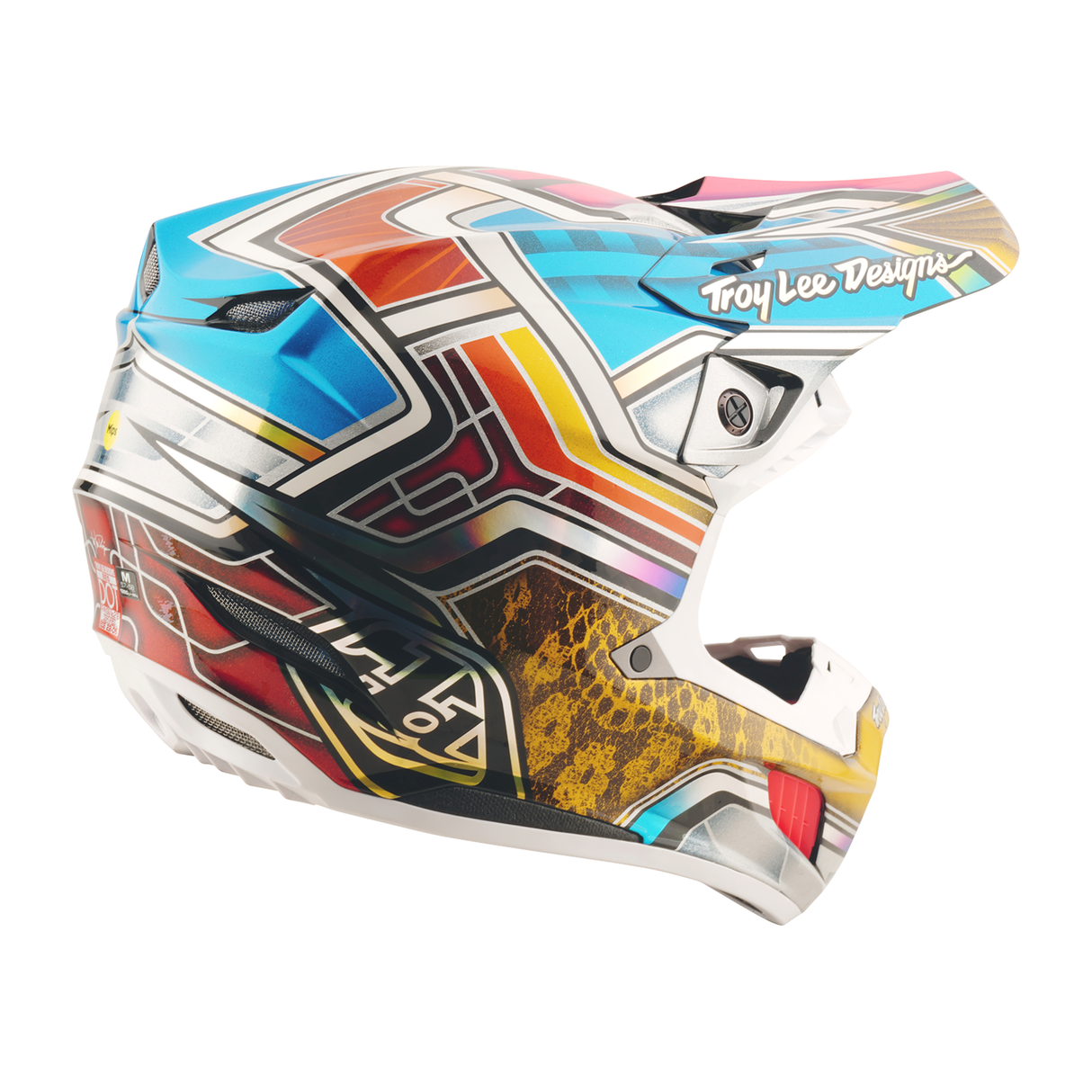 Troy Lee Designs SE5 Carbon Lowrider Helmet - Silver