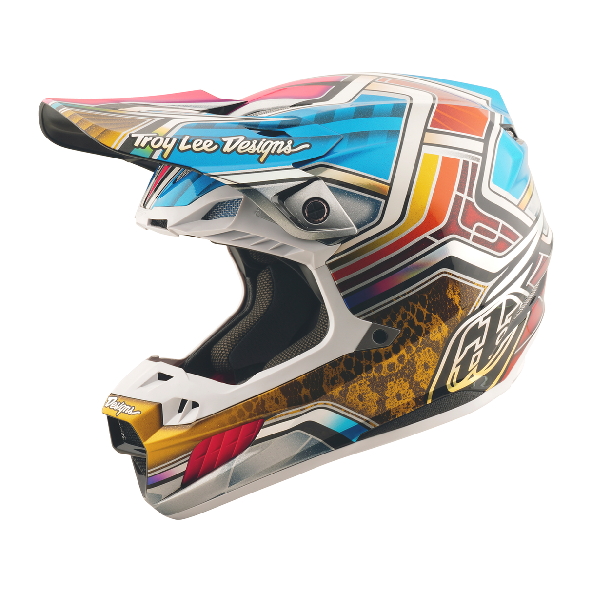 Troy Lee Designs SE5 Carbon Lowrider Helmet - Silver