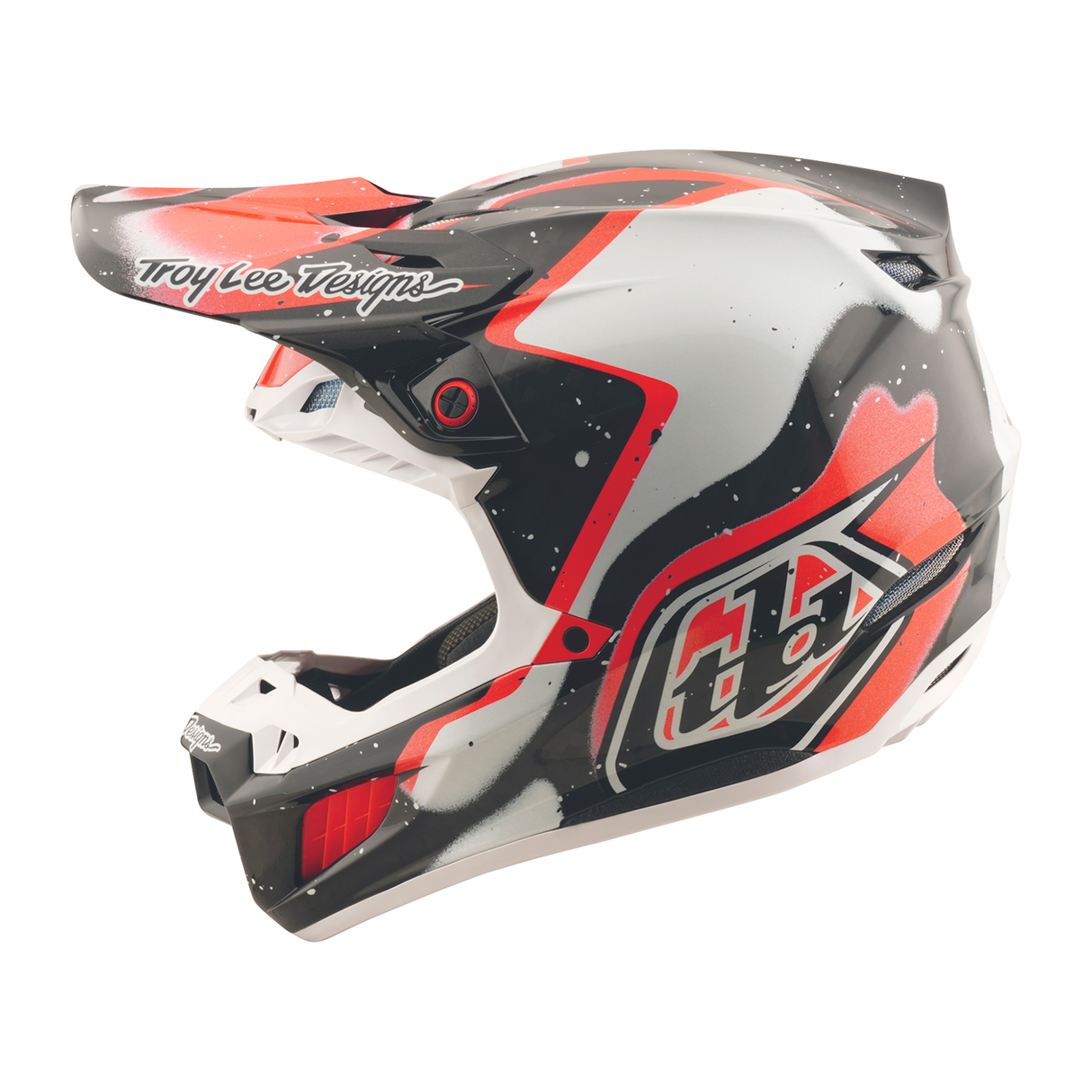 Troy Lee Designs SE5 Carbon Membrane Helmet - Black / Red