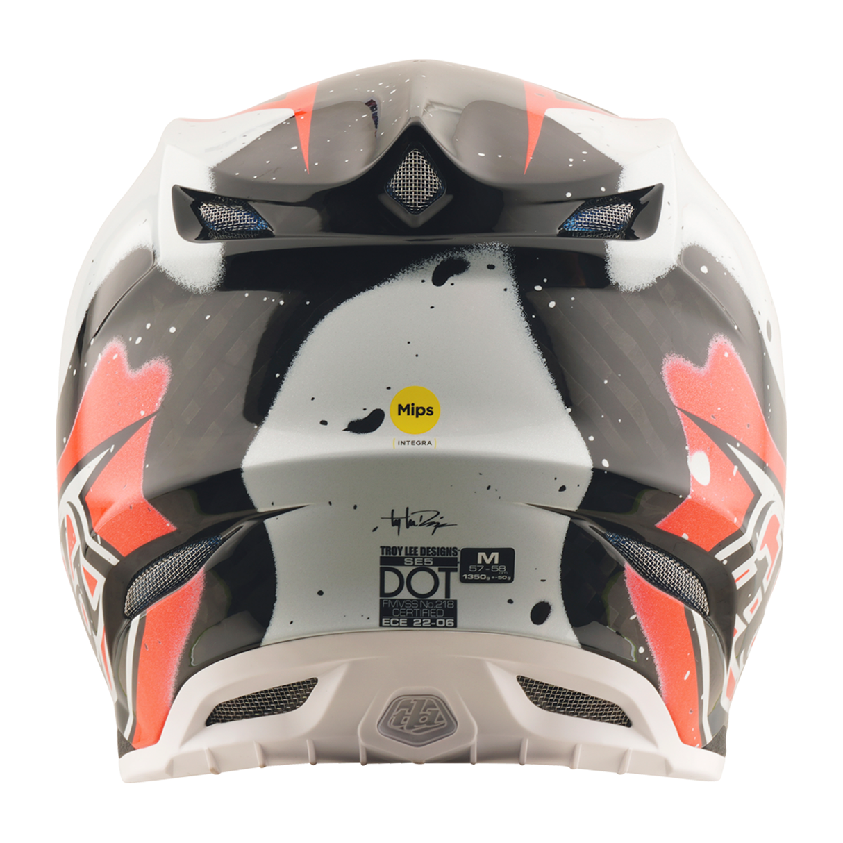 Troy Lee Designs SE5 Carbon Membrane Helmet - Black / Red