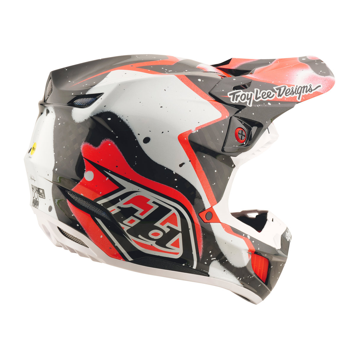 Troy Lee Designs SE5 Carbon Membrane Helmet - Black / Red