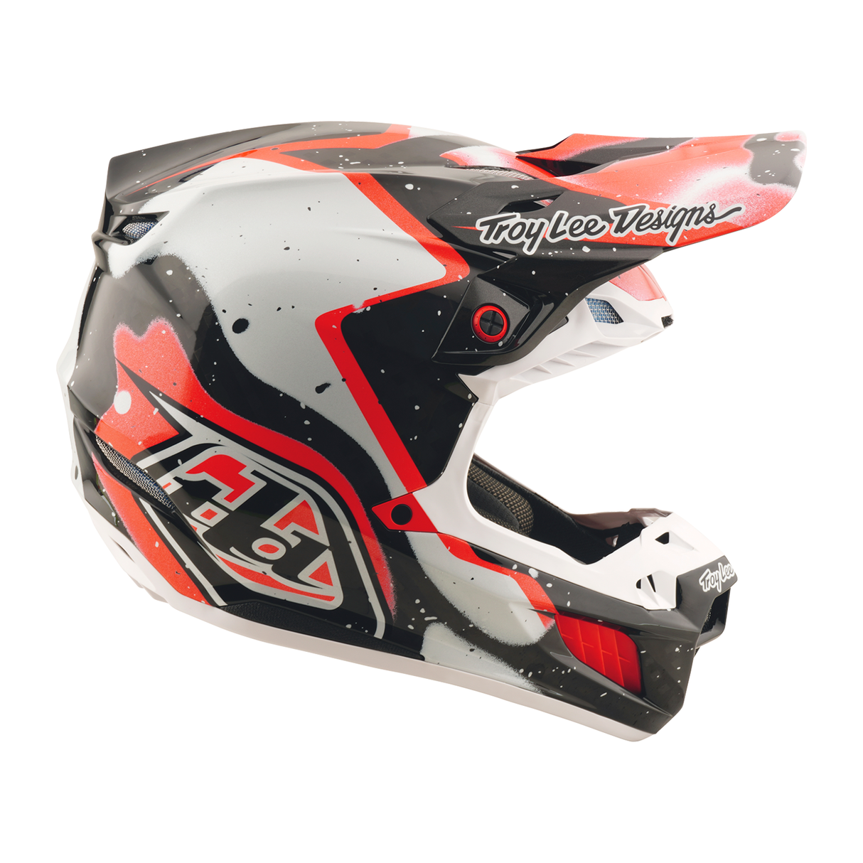 Troy Lee Designs SE5 Carbon Membrane Helmet - Black / Red