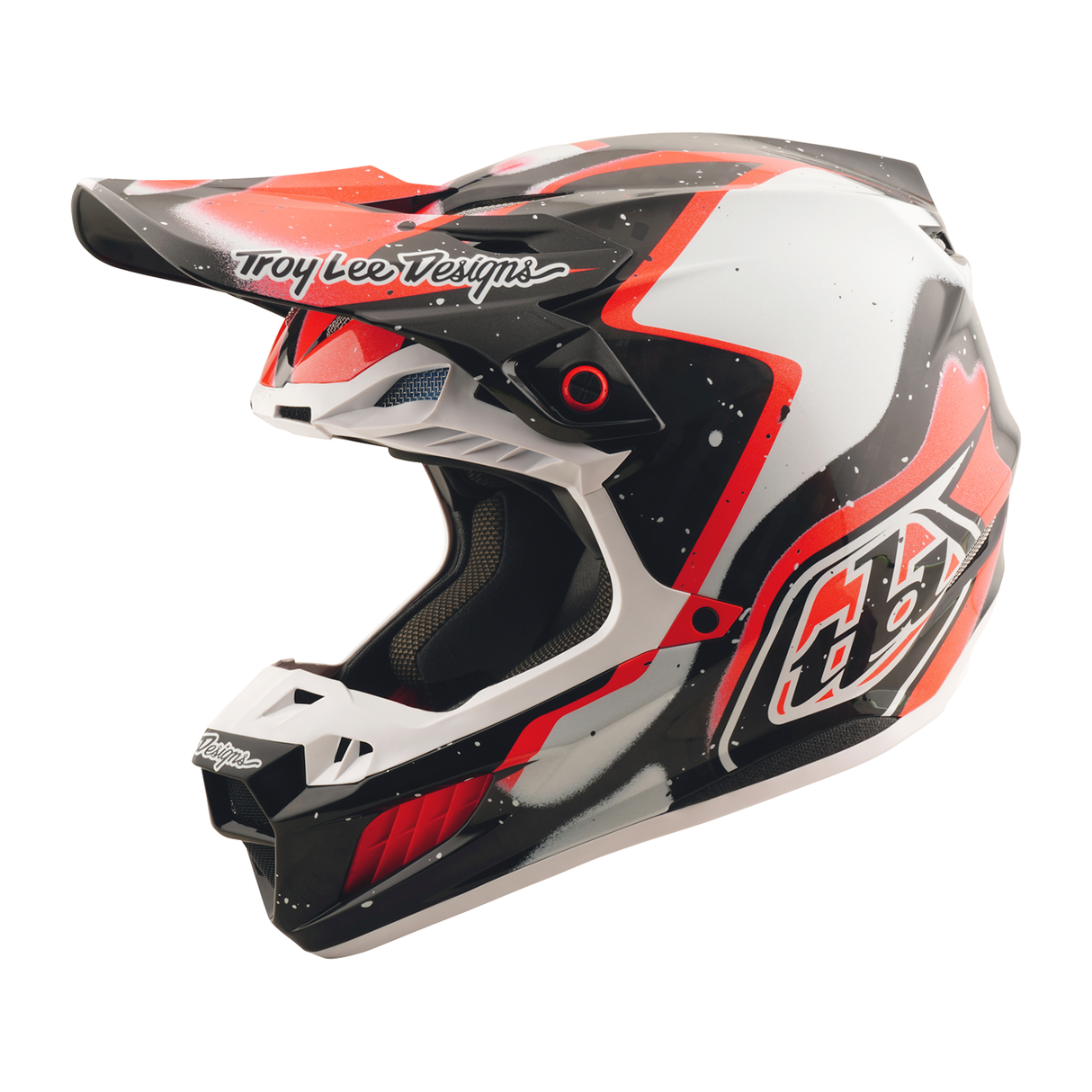Troy Lee Designs SE5 Carbon Membrane Helmet - Black / Red