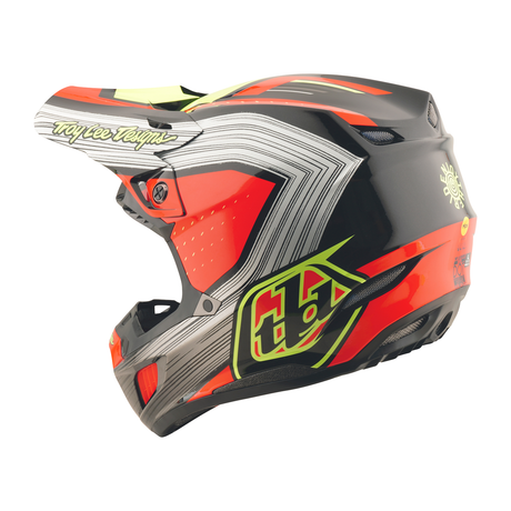 Troy Lee Designs SE5 Composite Stripes Helmet - Black / Infra Red