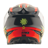 Troy Lee Designs SE5 Composite Stripes Helmet - Black / Infra Red