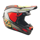 Troy Lee Designs SE5 Composite Stripes Helmet - Black / Infra Red