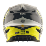Troy Lee Designs GP PRO Crossover Helmet - Grey / Flo Yellow
