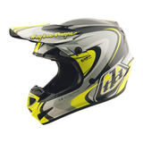 Troy Lee Designs GP PRO Crossover Helmet - Grey / Flo Yellow