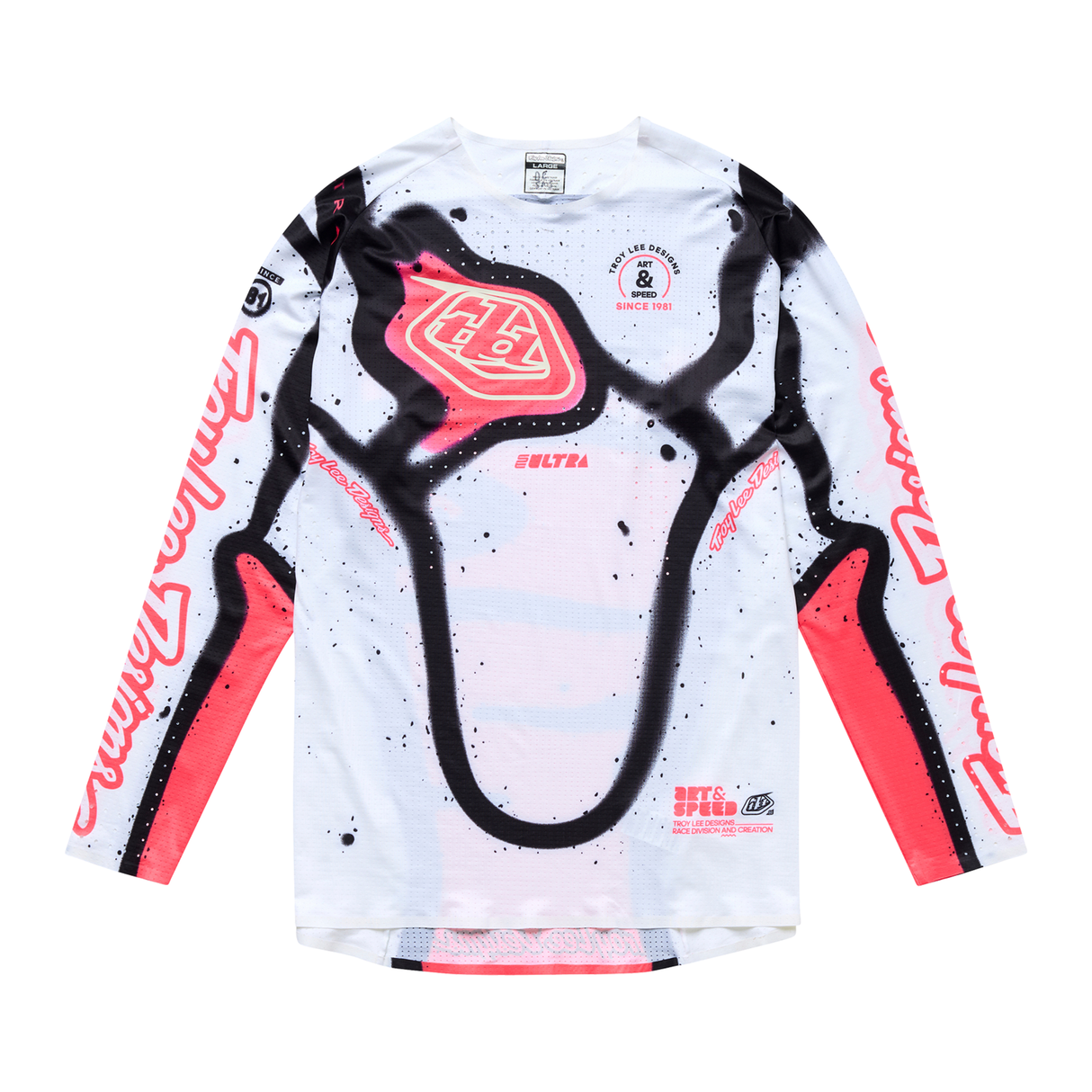 Troy Lee Designs SE Ultra Membrane Jersey - White / Infra Red